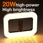 Charger l'image dans la galerie, 💡 Anneau Lumineux Rectangulaire Portable avec Support Smartphone