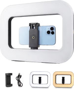 Charger l'image dans la galerie, 💡 Anneau Lumineux Rectangulaire Portable avec Support Smartphone